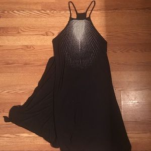 UO graphic apron maxi shirt/tunic